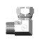 World Wide Fittings Male Pipe to Female JIC Swivel 90 Deg. Elbow 9406X04X06 - alternate 1
